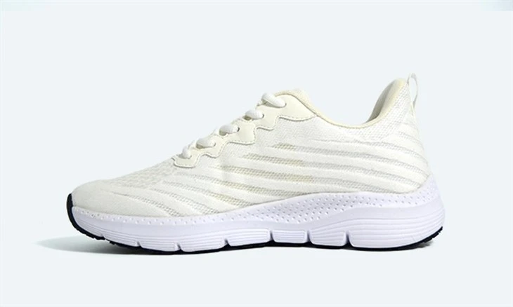 Womens White Knit Sneakers